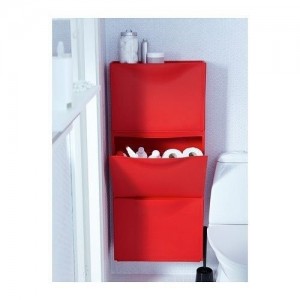 Rangement Trones d'Ikea dans les toilettes. Photo ikea.com