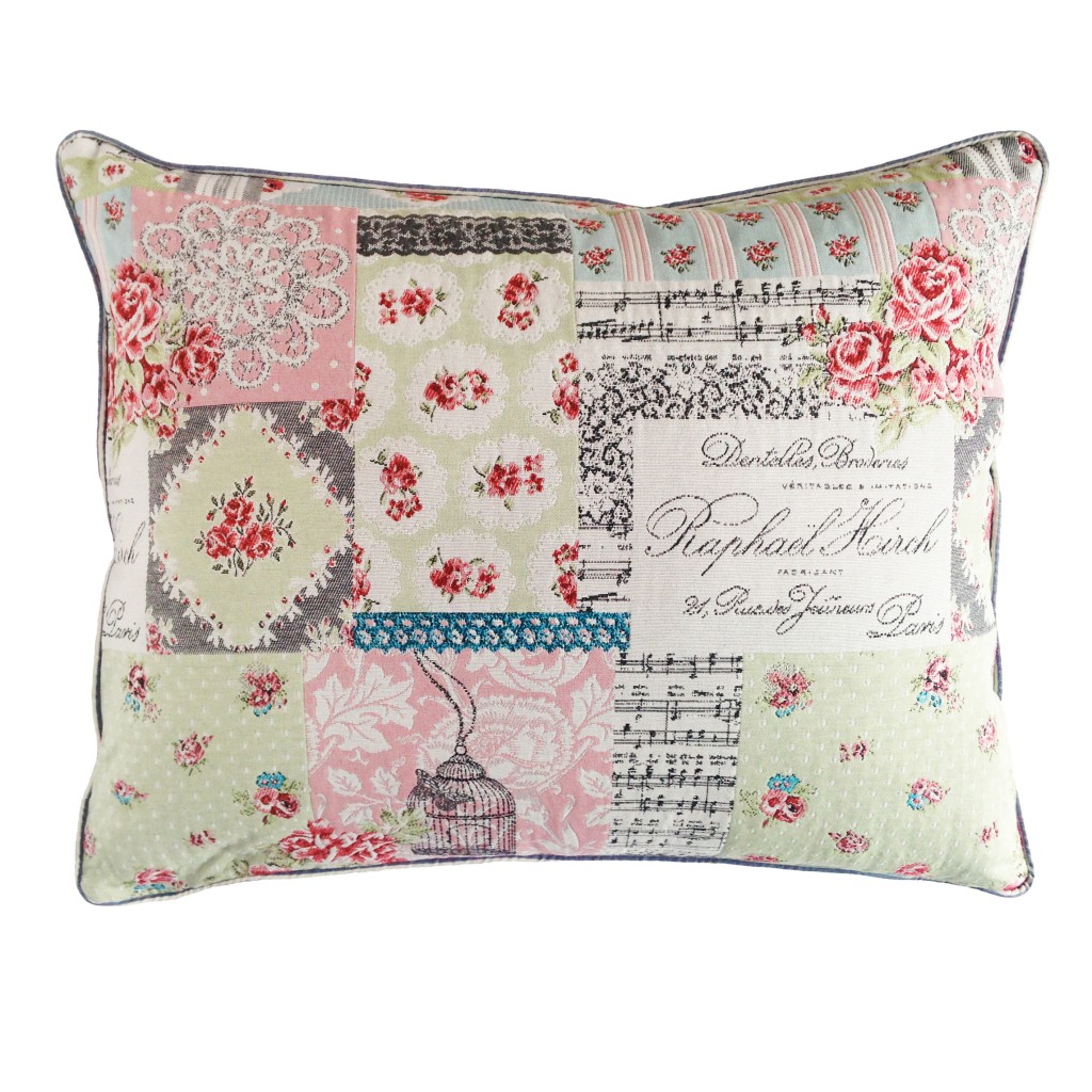 Coussin romantique rectangulaire 40x50