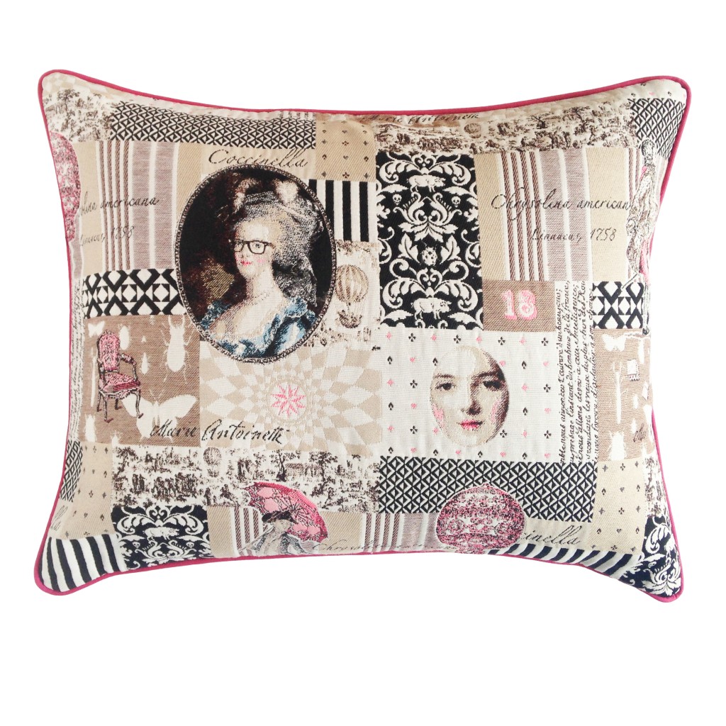 coussin luxe romantique pastel rectangulaire