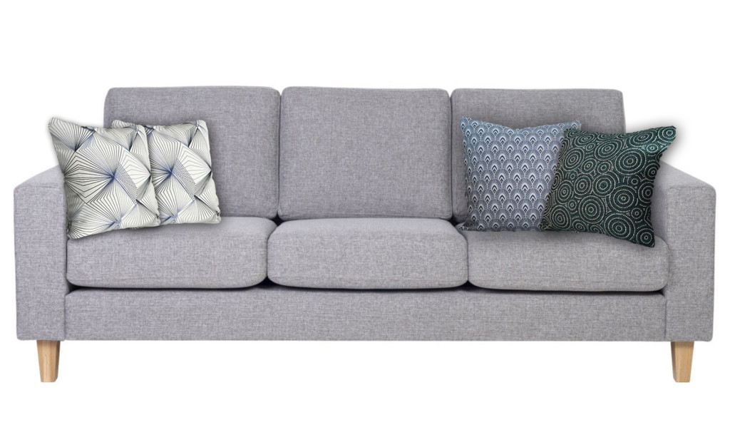 Quels coussins pour un canapé gris