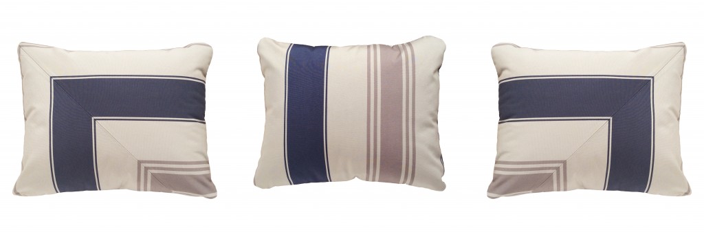 Coussins deco bleus outdoor haut de gamme