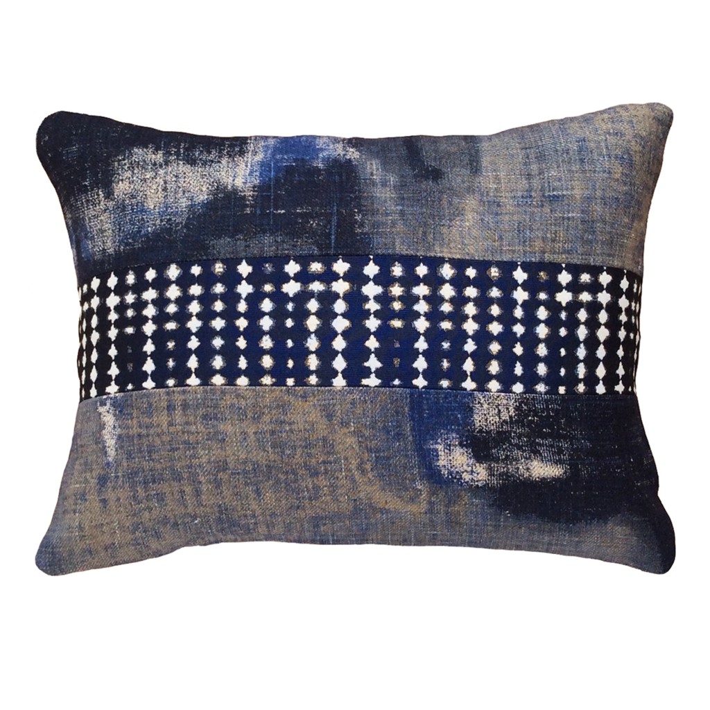 Coussins rectangulaires originaux bleus haut de gamme design