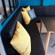 Tissu noir pour coussin sur mesure