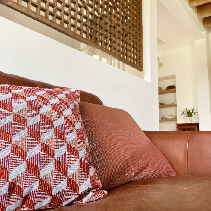 Coussin terracotta