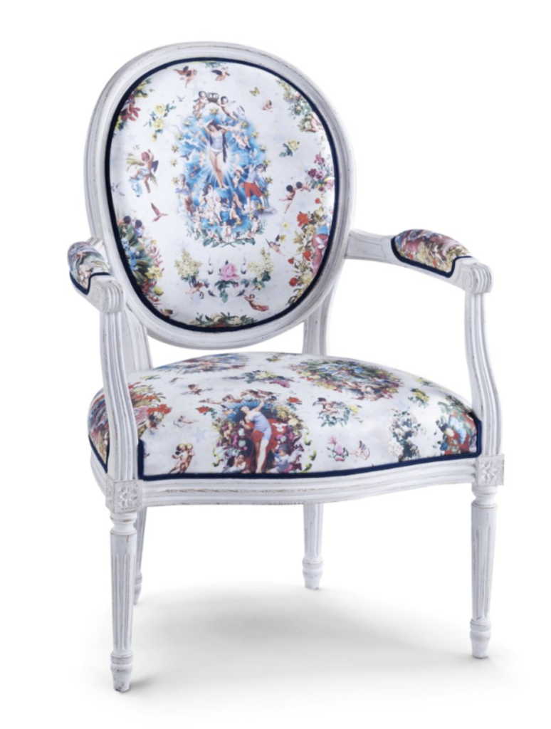 Fauteuil a fleurs roche bobois