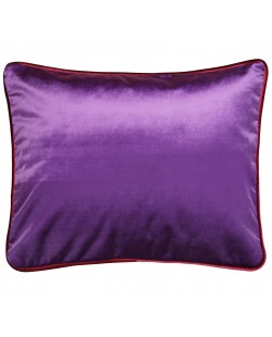 Coussin en velours violet