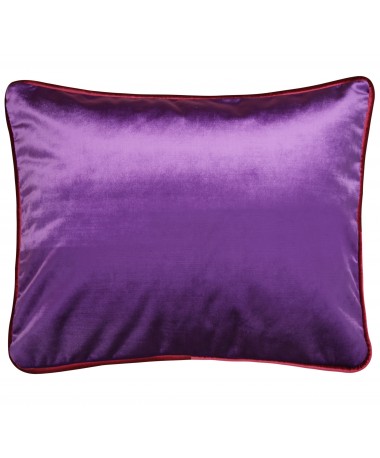 Coussin en velours violet