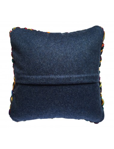 Coussin en laine grosse maille