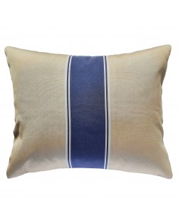 Le Touquet - Coussin extérieur bleu et beige