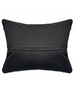 Wissant - Coussin extérieur noir et bordeaux