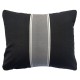 Malo - Coussin extérieur noir et gris