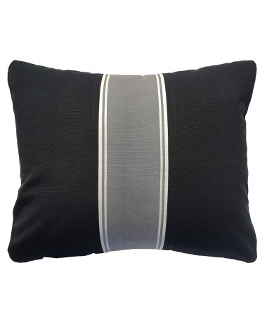 Malo - Coussin extérieur noir et gris Malo - Coussin extérieur noir et gris