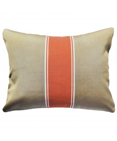 Berck - Coussin extérieur beige et orange