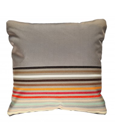 Pula - Coussin extérieur gris et rouge Pula - Coussin extérieur gris et rouge