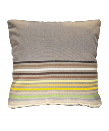 Dorgali - Coussin extérieur 40x40 gris jaune et vert Dorgali - Coussin extérieur 40x40 gris jaune et vert