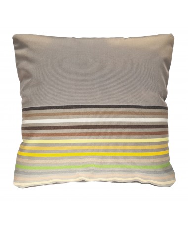 Dorgali - Coussin extérieur 40x40 gris jaune et vert