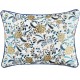 Lumio - Coussin rectangulaire 50x40 fleuri bleu marine