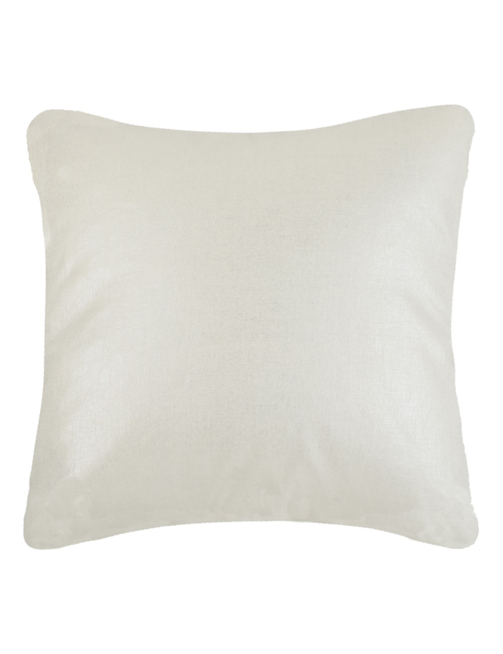 Coussin blanc brillant 40x40 luxe