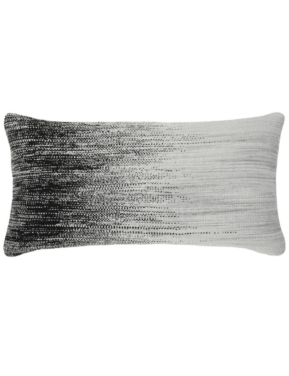 Coussin noir et blanc rectangulaire 60x30