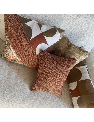 Coussins terracotta et or haut de gamme