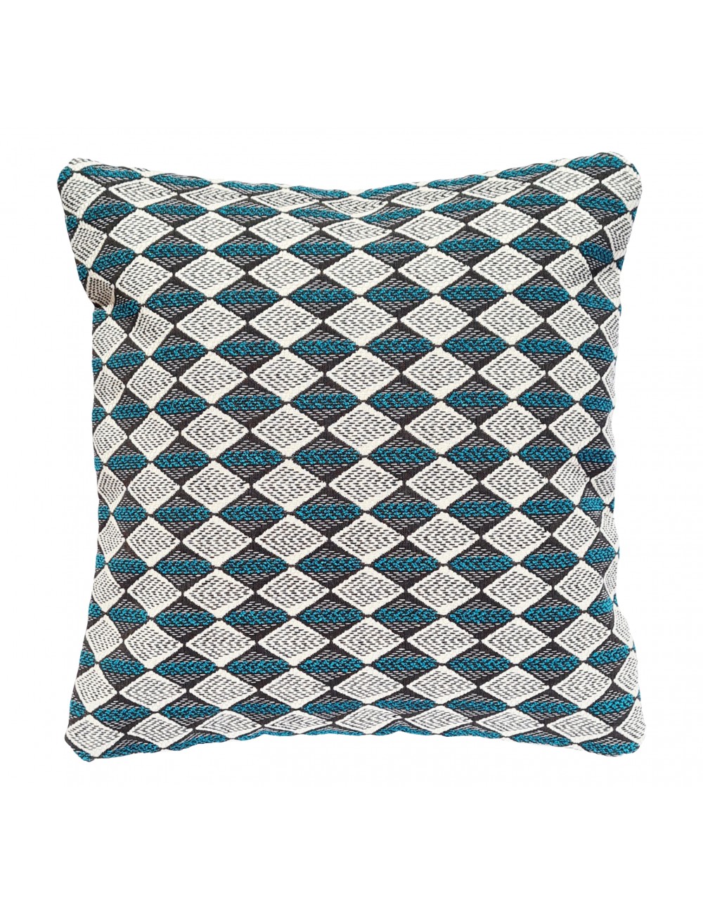Coussin bleu canard et noir imprimé 40x40 Coussin bleu canard et noir imprimé 40x40