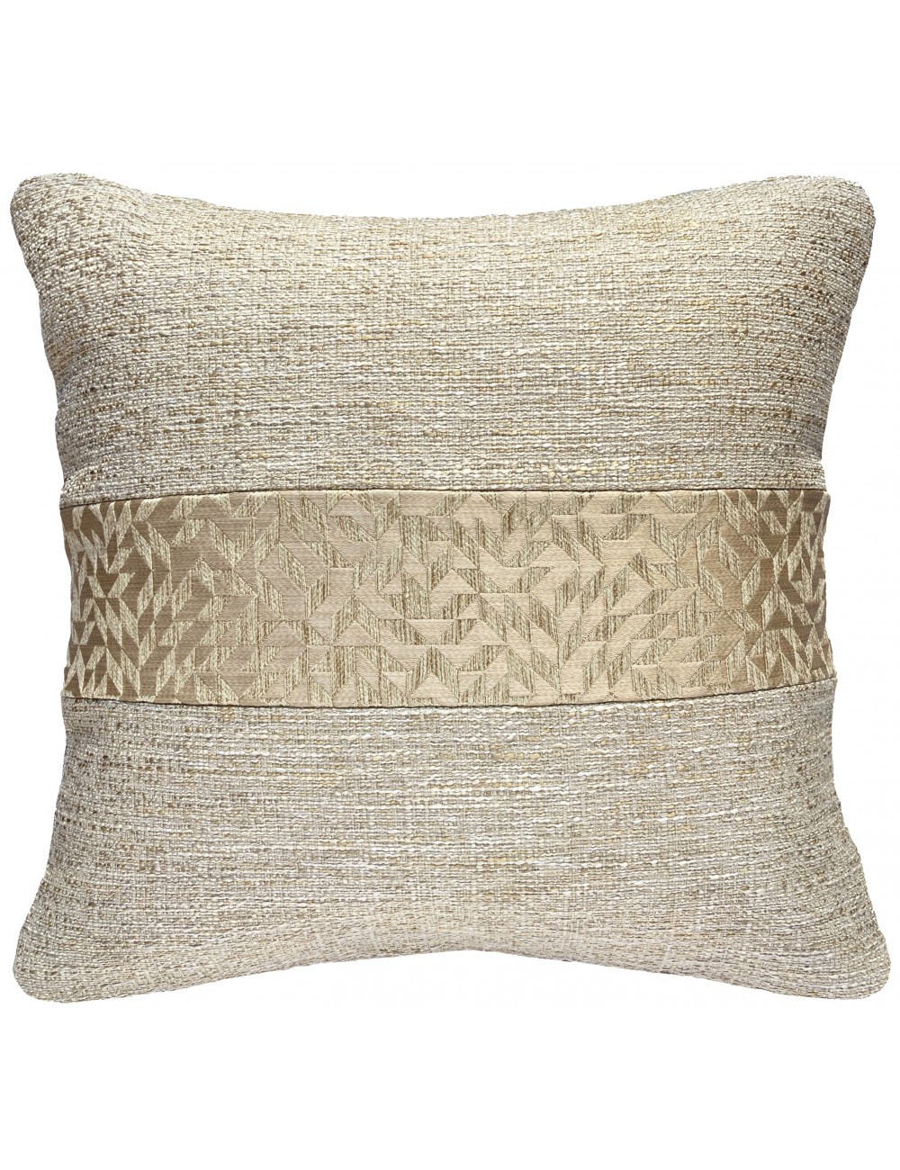 Coussin beige et blanc casse haut de gamme Coussin beige et blanc casse haut de gamme