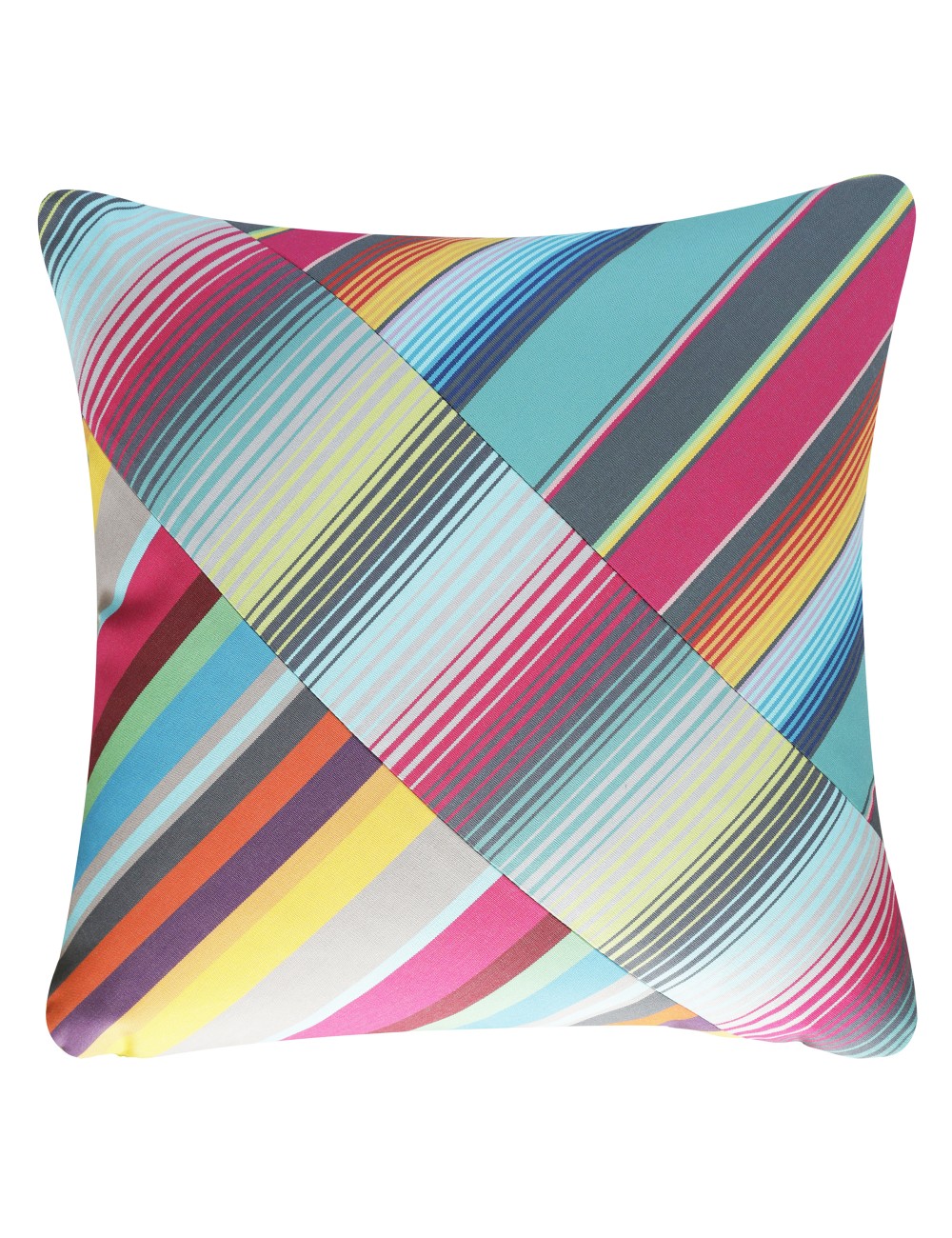 Coussin 50x50 - zigzag bleu - 4 Seasons Outdoor