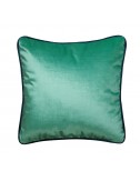 Coussin vert en velours 40x40