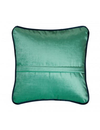 Coussin en velours vert 40x40