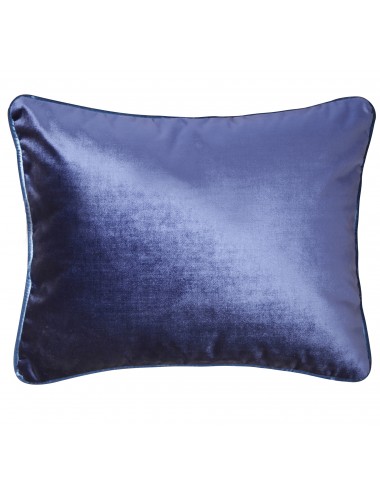 Coussin en velours bleu marine 50x40