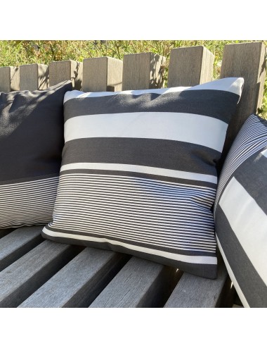 Coussin exterieur gris 40x40
