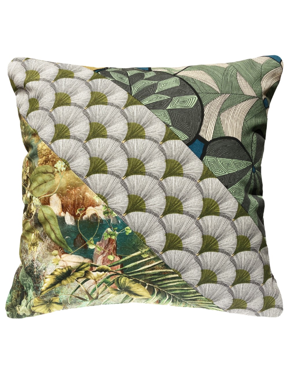 coussin vert exotique 50x50 coussin vert exotique 50x50