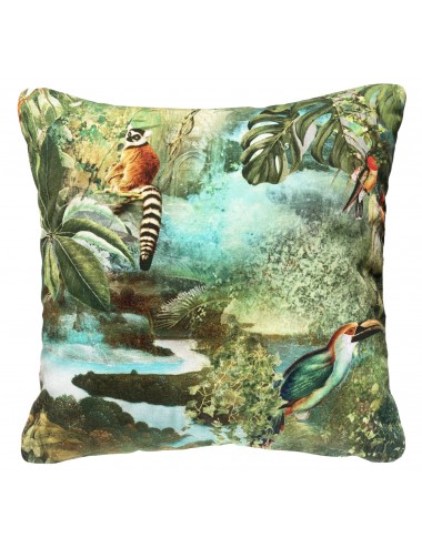 Coussin vert jungle 40x40