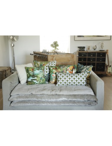 Coussin vert rectangulaire 60x30