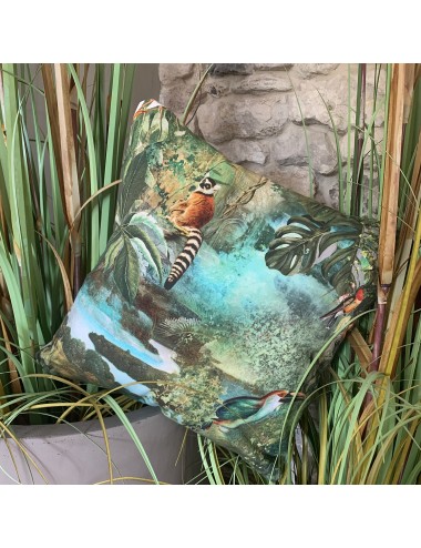 Coussin vert jungle 40x40