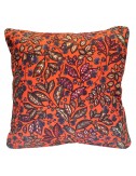Coussin rouge imprimé 40x40