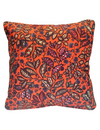 Coussin rouge imprimé 40x40