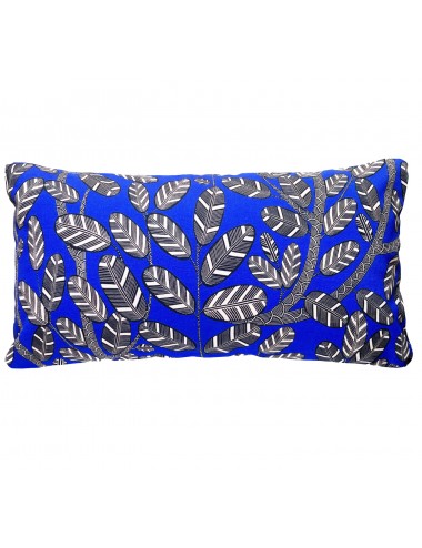 Coussin rectangulaire imprimé bleu Klein 60x30