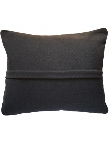 Coussin rectangulaire noir et or 50x40