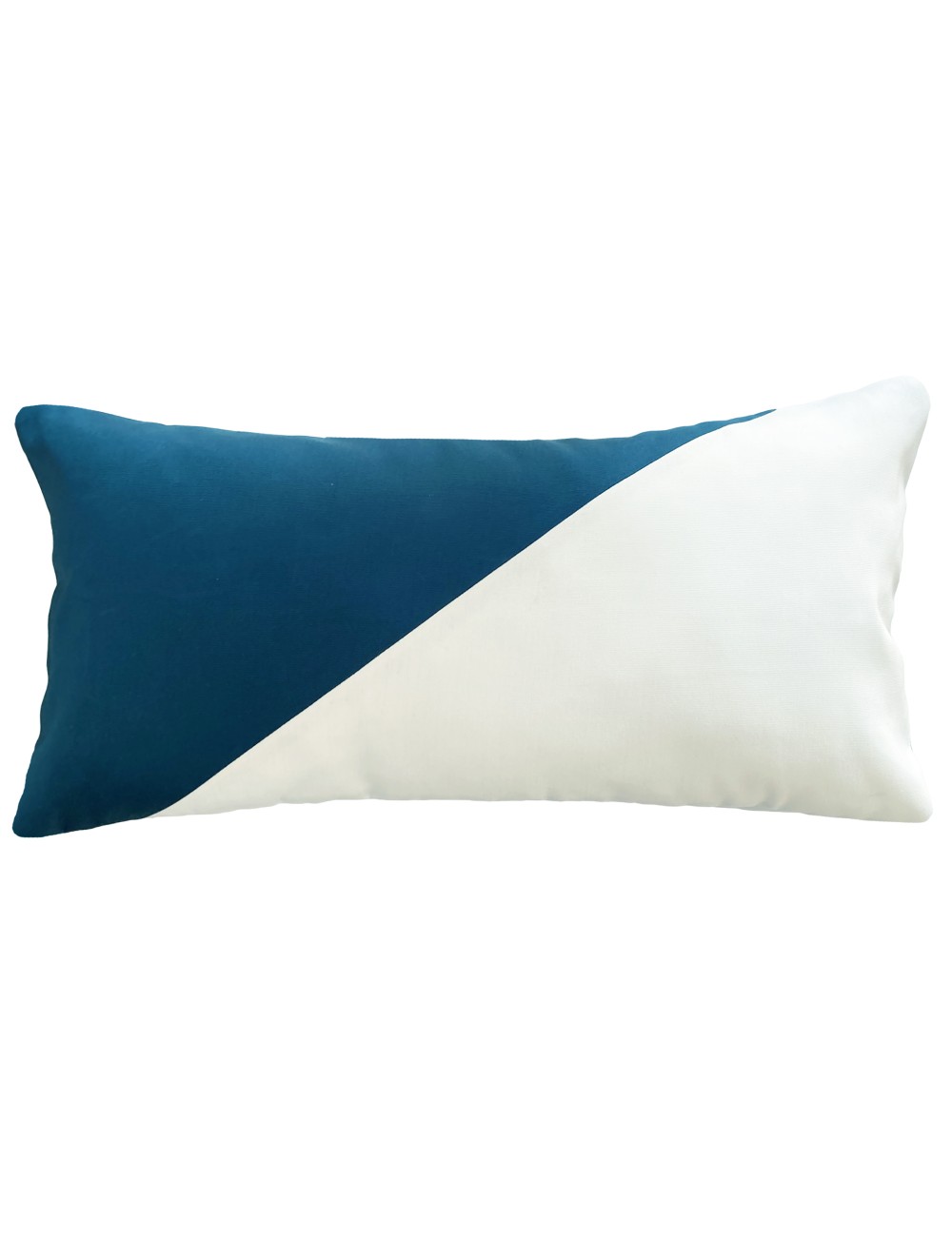 Coussin extérieur imperméable bleu canard 60x30