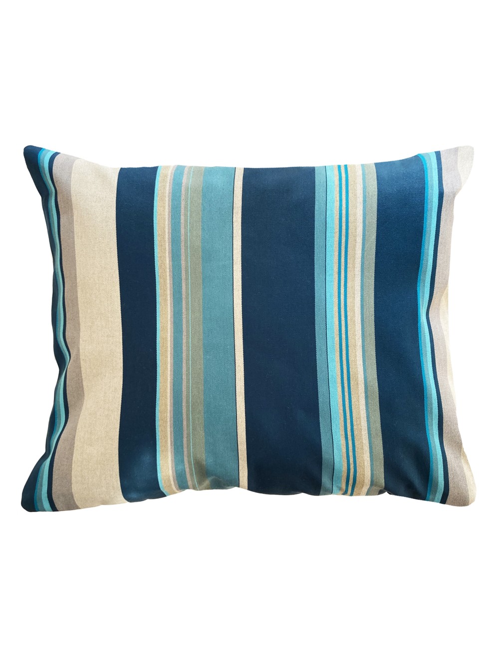 Coussin extérieur rectangulaire bleu canard 50x40 Coussin extérieur rectangulaire bleu canard 50x40