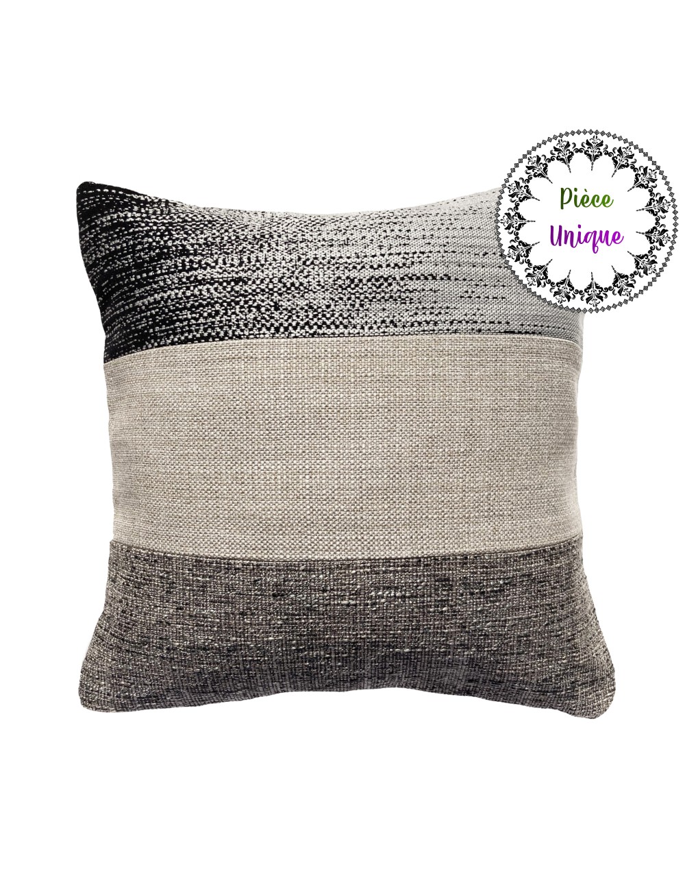 Coussin taupe 40x40 design