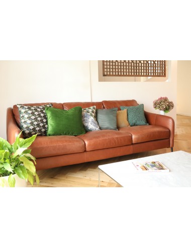 Coussin vert et bleu 50x50 tendance