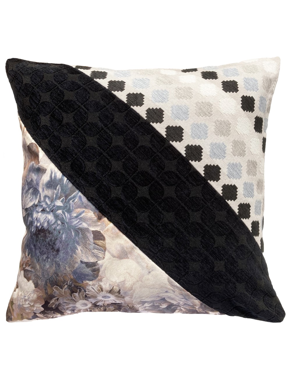 Gros coussin noir et blanc 50x50 Gros coussin noir et blanc 50x50
