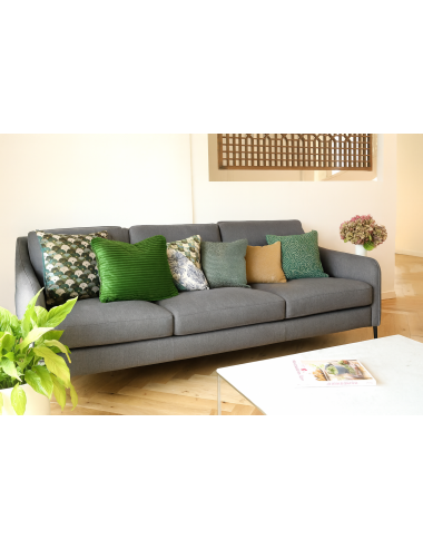 Coussin vert et bleu original 50x40