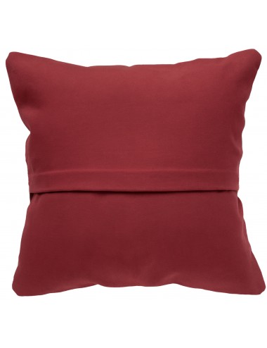 Coussin rouge à motifs 45x45