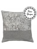 Loki - Coussin gris perle...