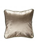 Coussin en velours satiné beige 40x40 – Maison du Coussin