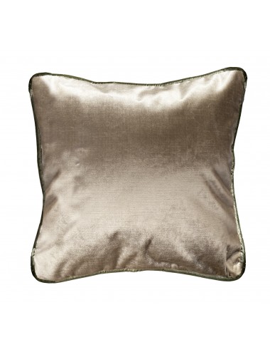 Coussin en velours satiné beige 40x40 – Maison du Coussin