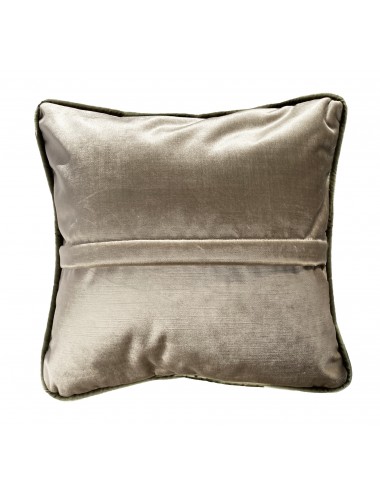 Coussin en velours satiné beige 40x40 – Maison du Coussin